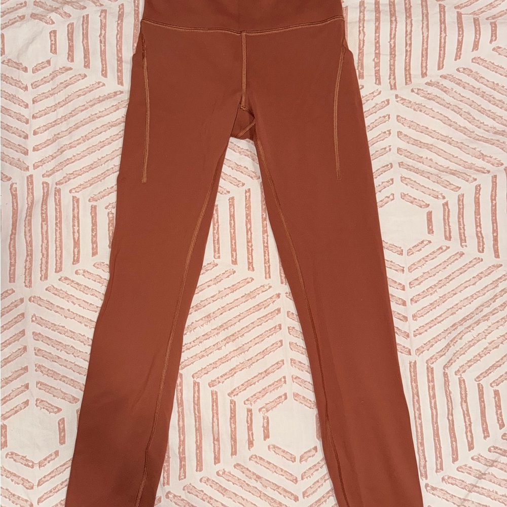 Lululemon Athletica Wunder Train Brown Leggings